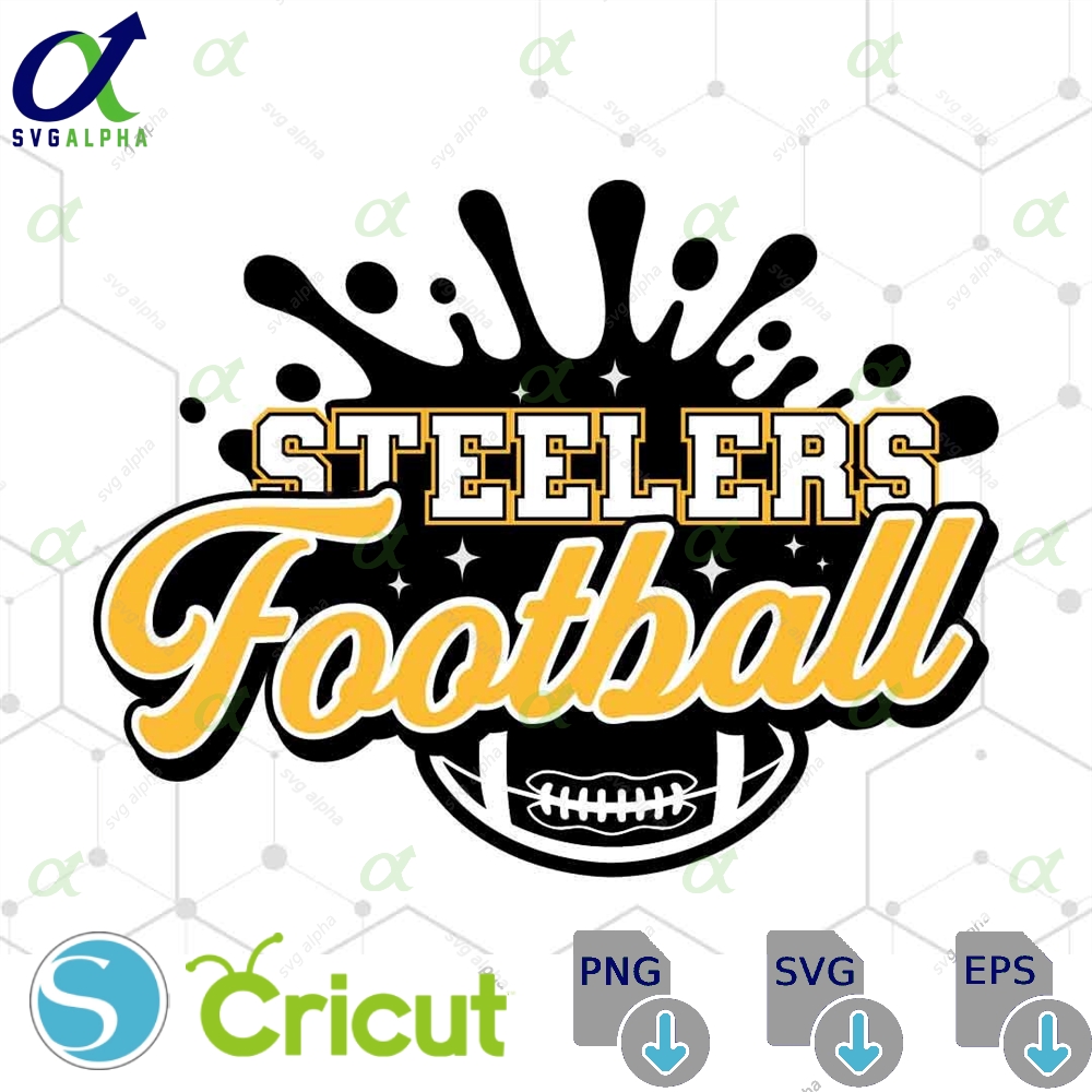 Steelers Football Svg Png Football Svg Sports Svg Football Shirt Sublimation Designs Steelers Svg Png Dxf Jpg Eps